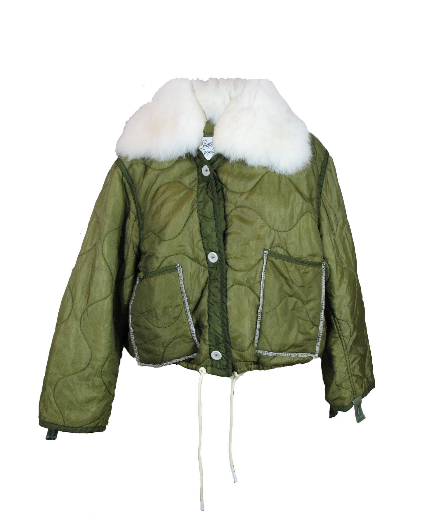 Military Liner (Fur Collar Drawstring)